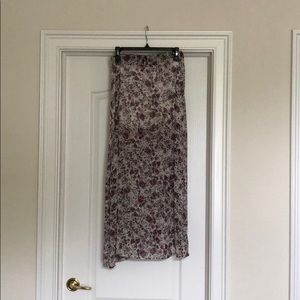 Brandy Melville purple floral maxi skirt